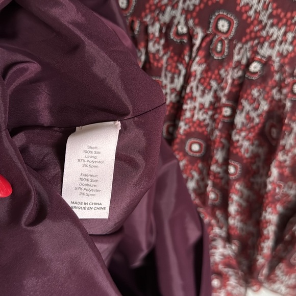 cinq a sept Jasmine Silk Floral-Print Mini Dress Red/ Multi Size - Picture 9 of 14